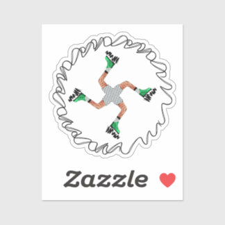 Adesivo Vinheta de vinilo de corrida perpétua