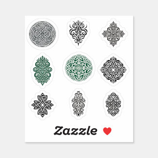 Adesivo Vinheta de vinilo de corte de 9 Designs celtas