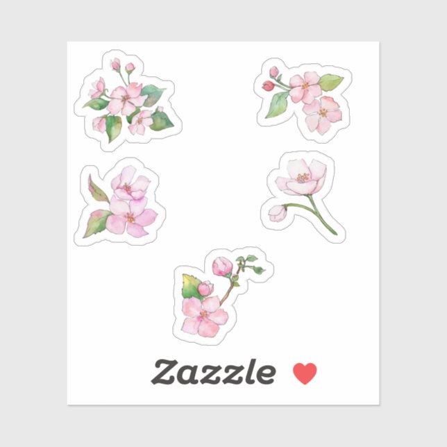 Adesivo Vinheta de vinilo de corte personalizado, cor-de-r (Folha)