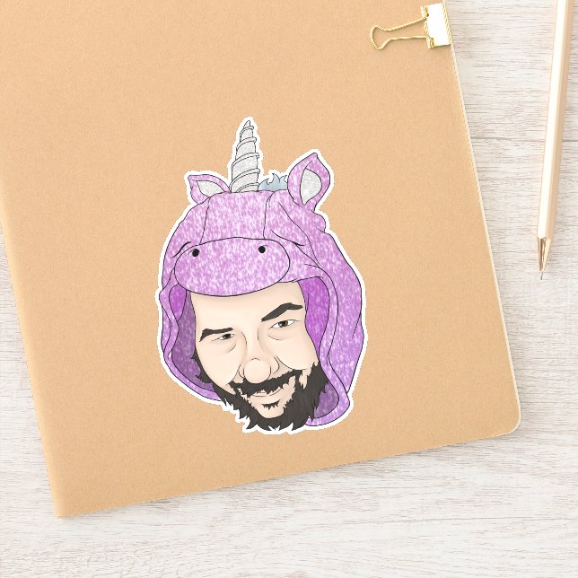 Adesivo Vinheta de vinilo de corte personalizado de 6" x 6 (Notebook)