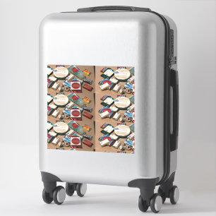 Adesivo Vinheta de Vinilo de Corte Personalizado. FAÇA SE