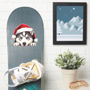 Adesivo Vinheta de vinilo siberiana de Natal festivo