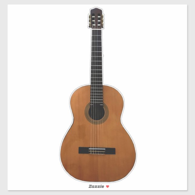 Adesivo Vinheta de Violão Musical (Folha)