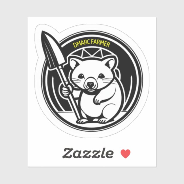 Adesivo vinheta DMARC Farmer (Folha)