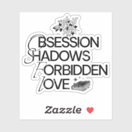 Adesivo Vinheta do Leitor Romance Escuro