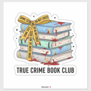 Adesivo Vinheta do Livro do Crime - Livros da Cena do Crim