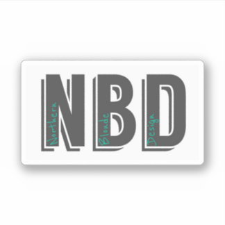 Adesivo Vinheta do logotipo NBD