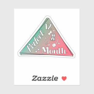 Adesivo Vinheta do mês perfeito - dezembro