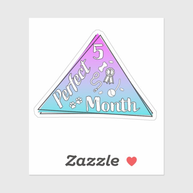 Adesivo Vinheta do mês perfeito - maio (Folha)