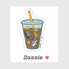 Adesivo Vinheta do Tea Party de Gelo de Boston