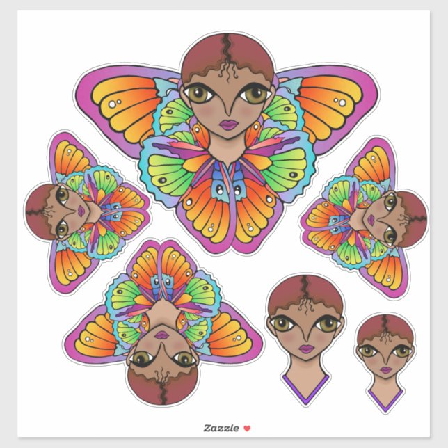 Adesivo Vinheta dos Olhos Grandes (Folha)