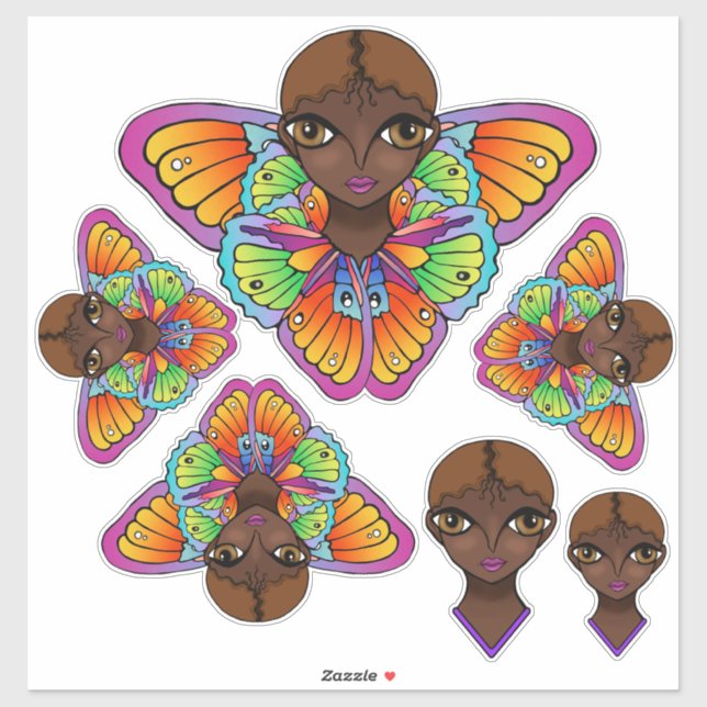 Adesivo Vinheta dos Olhos Grandes (Folha)