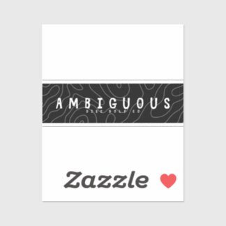 Adesivo Vinheta dourada ambígua