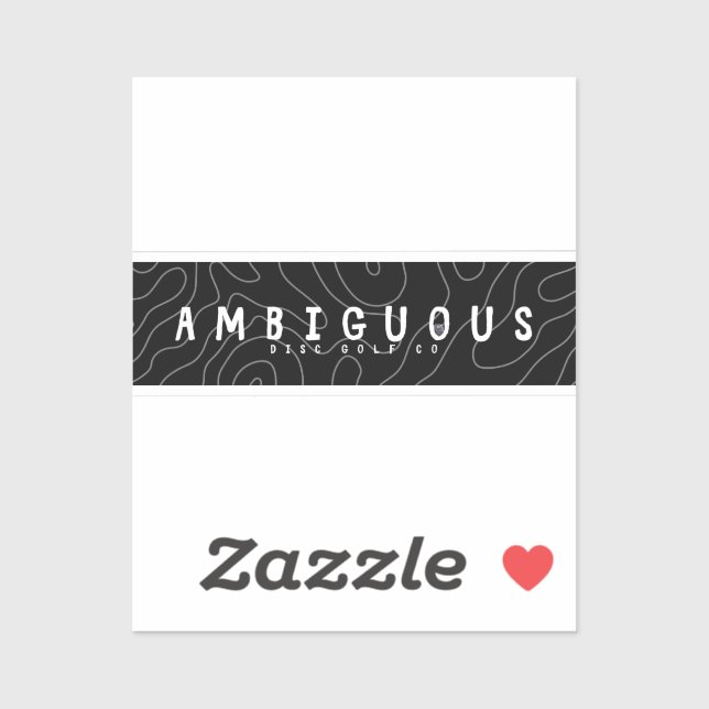 Adesivo Vinheta dourada ambígua (Folha)