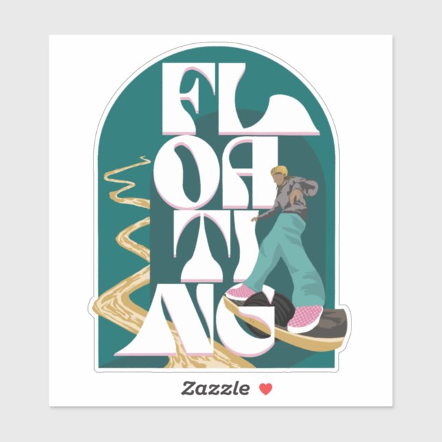 Adesivo Vinheta flutuante (Folha)