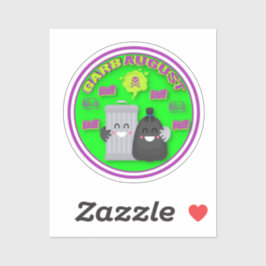 Adesivo Vinheta GarbAugust de Corte Personalizado