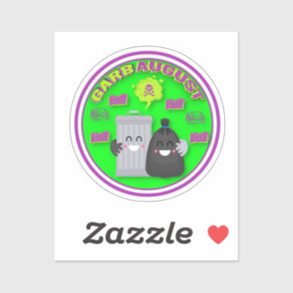 Adesivo Vinheta GarbAugust de Corte Personalizado