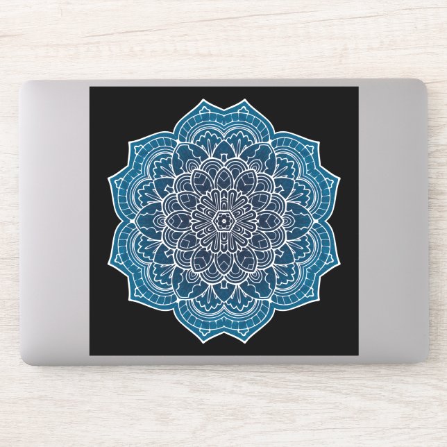 Adesivo Vinheta geométrica de Mandala (Computador)
