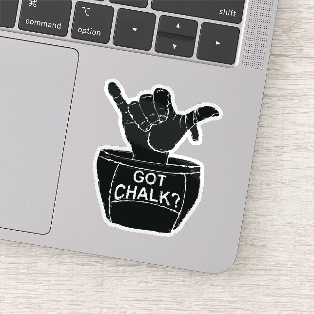 Adesivo Vinheta "got chalk" a subir (Detalhe)