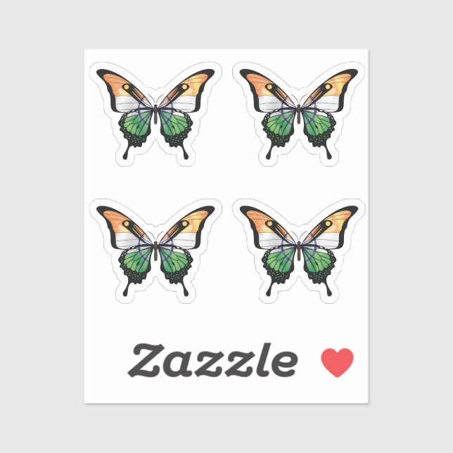 Adesivo Vinheta Indicadora da Borboleta (Folha)