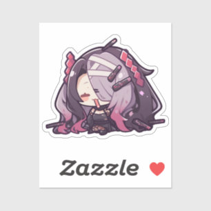 Adesivo Vinheta inspirada no anime