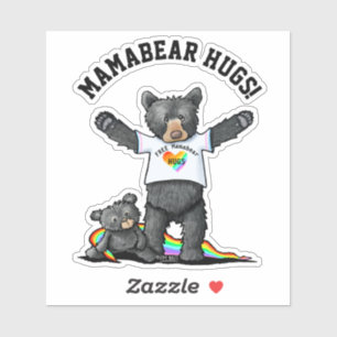 Adesivo Vinheta Mamabear Hugs