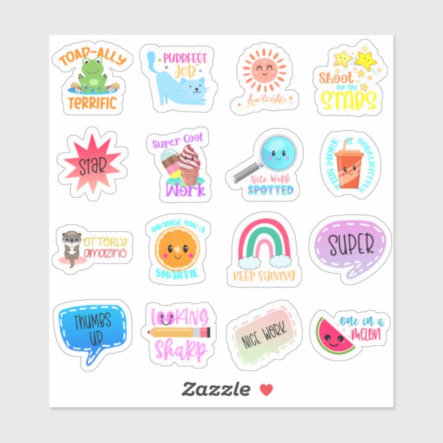 Adesivo Vinheta Motivacional Estudante (Folha)