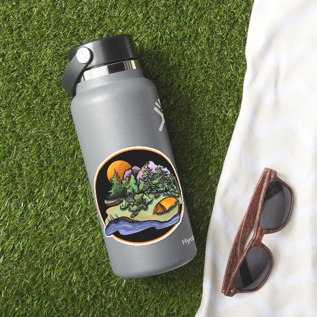 Adesivo Vinheta Paisagem de Campanha (HydroFlask Insitu)