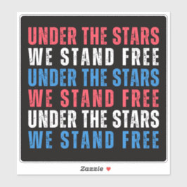 Adesivo Vinheta Patriótica do Dia da Independência em 4 de