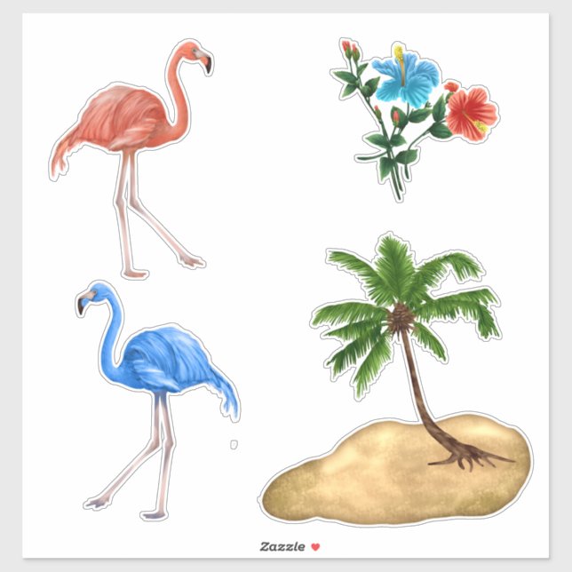 Adesivo Vinheta personalizada Flamingo Vinyl (Folha)