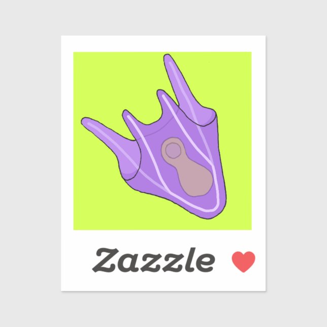 Adesivo Vinheta Pluteus (Larva de Urchin do Mar) (Folha)