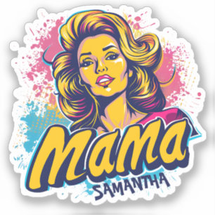 Adesivo Vinheta Pop de Arte (14) Retro Personalizado