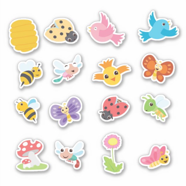 Adesivo vinheta primavera (Frente)