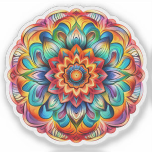 Adesivo vinheta Rainbow Mandala