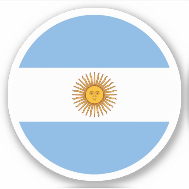 Adesivo Vinheta Ronda de Sinalizador Argentina (Frente)