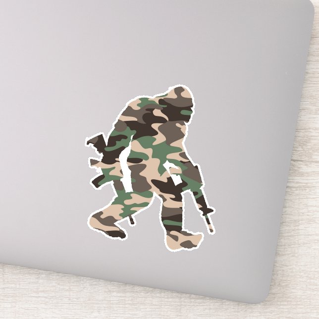Adesivo Vinheta Sasquatch Camo Bigfoot (Detalhe)
