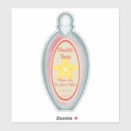 Adesivo Vinheta Tônica de Saúde