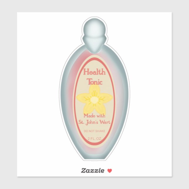 Adesivo Vinheta Tônica de Saúde (Folha)