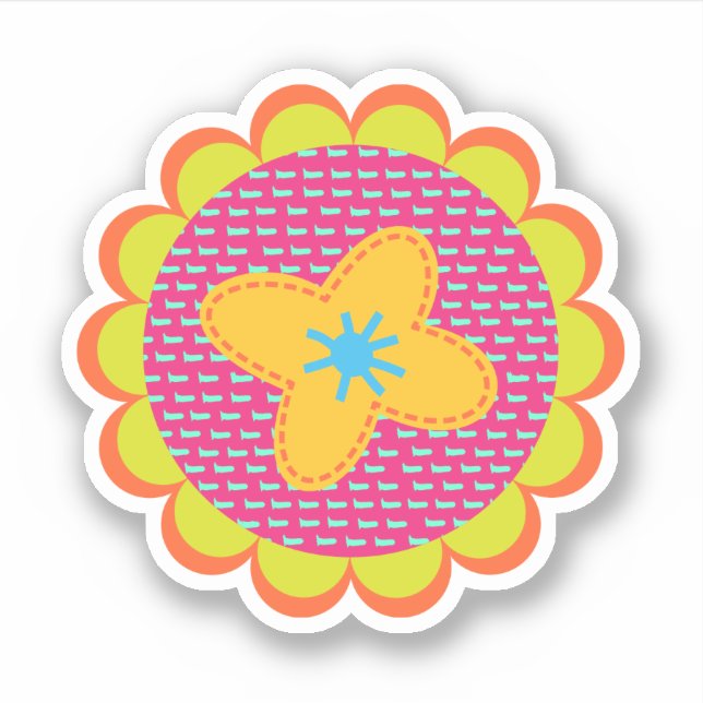 Adesivo Vinheta-Trabalho de arte de-vidro com corte person (Frente)