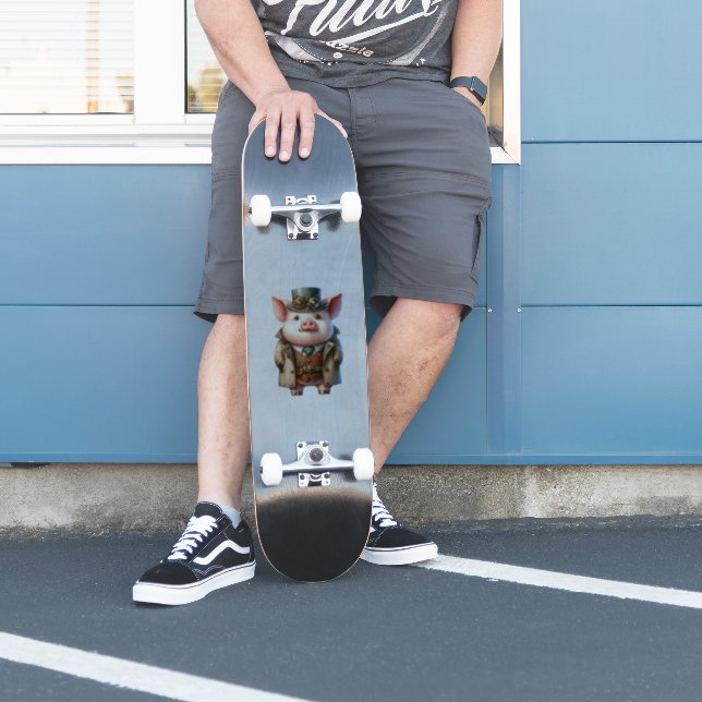 Adesivo Vinheta Transparente de Barco Steampunk (Patinador)