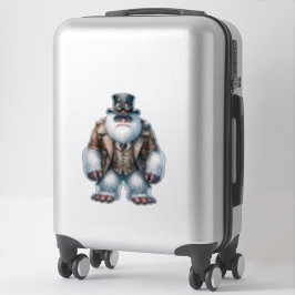 Adesivo Vinheta transparente Steampunk Yeti
