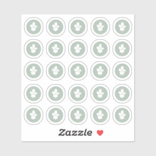 Adesivo Vinheta Vegetariana de Escolha das Refeições