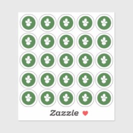 Adesivo Vinheta Vegetariana de Escolha das Refeições