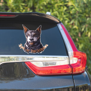 Adesivo Vinheta-Vinheta-Vinha-Vinha-Vidro-Cão-Decadente