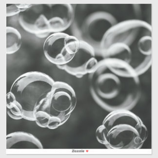 Adesivo Vinheta-vinil-bolha-água - Design fresco e mínimo