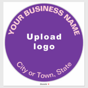 Adesivo Vinheta-vinil de cor roxa de negócios