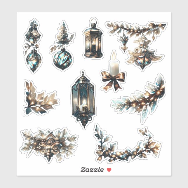 Adesivo Vinheta Vinil de Corte Personalizado do Natal_14 (Folha)