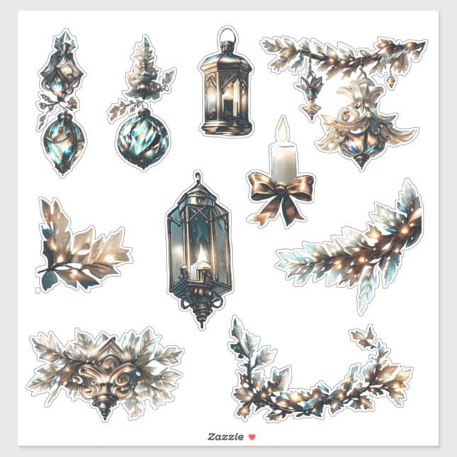 Adesivo Vinheta Vinil de Corte Personalizado do Natal_14 (Folha)