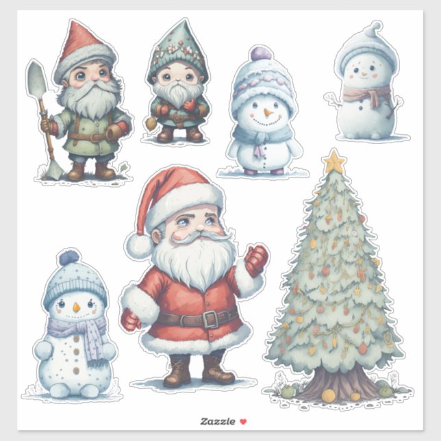 Adesivo Vinheta Vinil de Corte Personalizado do Natal_16 (Folha)