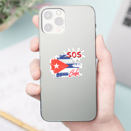 Adesivo Vinheta-vinil de corte personalizado S.O.S. Cuba